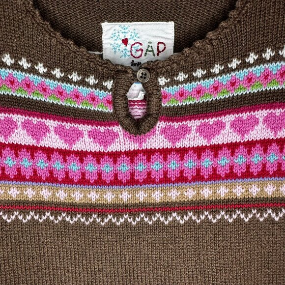 Gap Heart Sweater Dress Size 4T - Picture 2 of 5